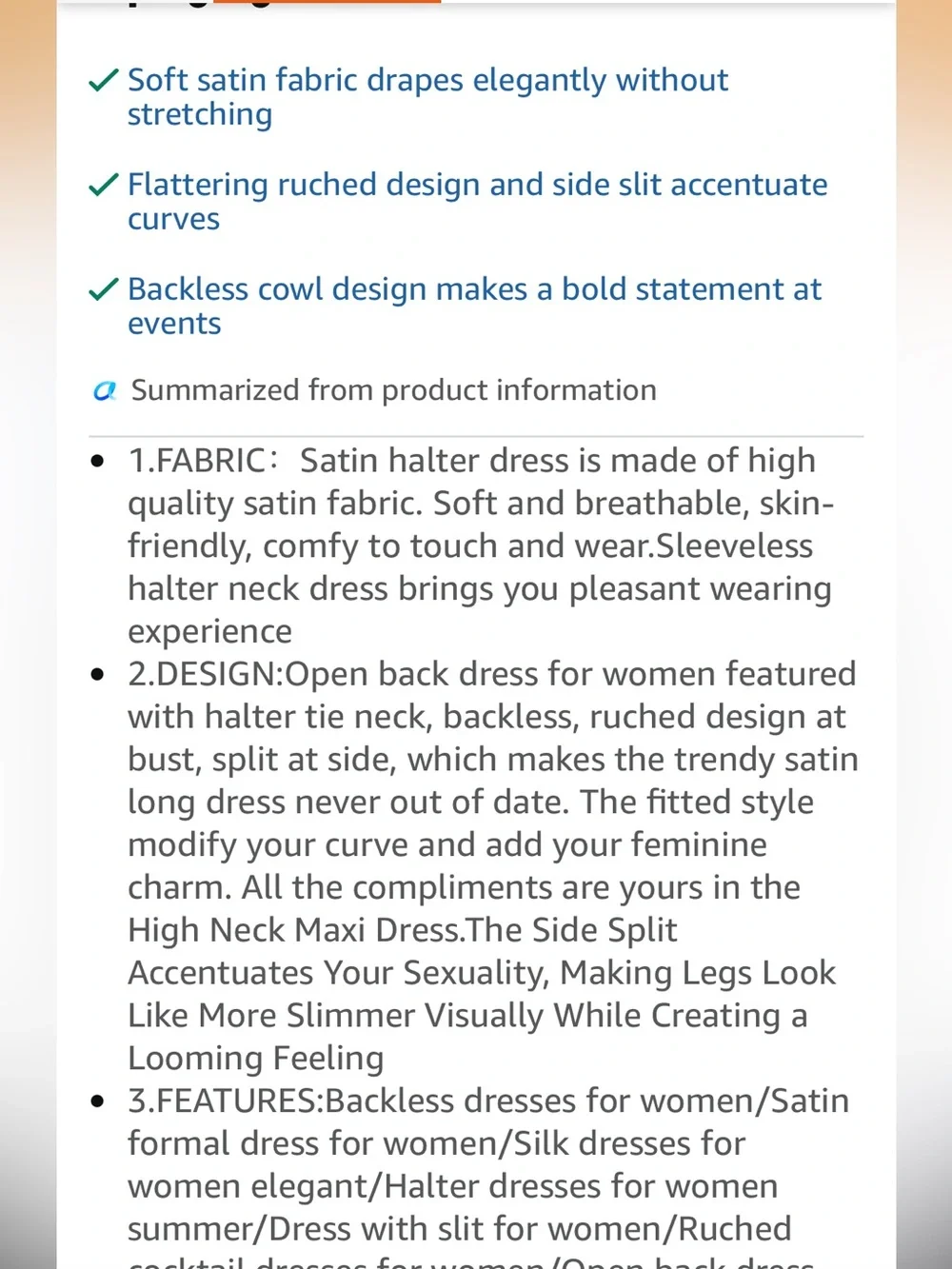 2026 Summer Satin Halter Neck Backless Slit Midi Dresses Elegant Cowl Back Ruche